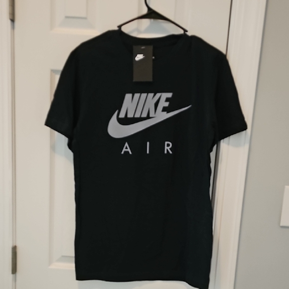 Nike Other - Nike Black T-Shirt with White Logo